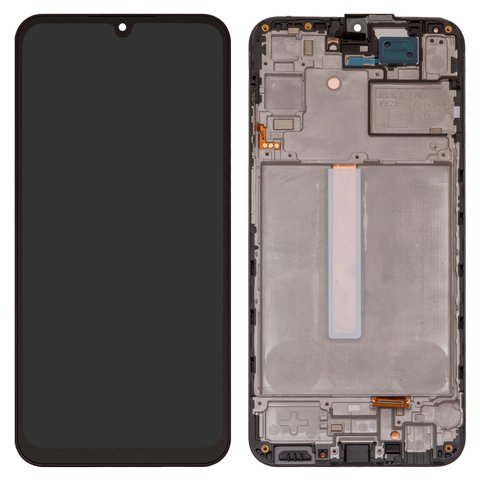 Дисплей для Samsung A256 Galaxy A25, черный, с рамкой, Original PRC 