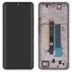 LCD compatible with Xiaomi Redmi Note 13 Pro Plus, (white, with frame, Original (PRC), (Moonlight White), 23090RA98C, 23090RA98G, 23090RA98I)