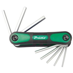 Juego de llaves hexagonales plegadizas Pro'sKit HW 121M 8 uds. 