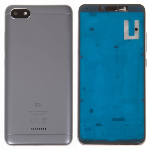Carcasa puede usarse con Xiaomi Redmi 6A, Original PRC , gris