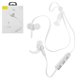 Auricular Baseus B11, inalámbrica, de vacío, cable plano, plateada, blanco, con cable micro-USB Tipo-B, #NGC16-09