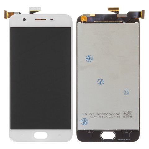 Pantalla LCD puede usarse con Oppo A57 2016 , F3 Lite, blanco, sin marco, original vidrio reemplazado , CPH1701