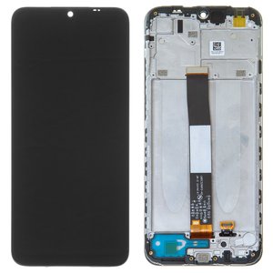 Pantalla LCD puede usarse con Xiaomi Redmi 9A, Redmi 9AT, Redmi 9C, negro, con marco, High Copy, M2006C3LG, M2006C3LI, M2006C3LC, M2006C3MG, M2006C3MT