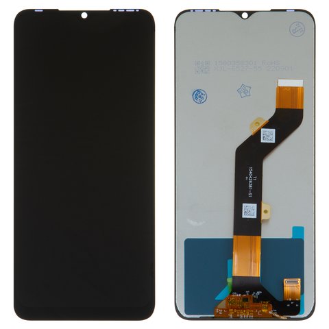 Pantalla LCD puede usarse con Infinix Smart 6 X6511 , negro, sin marco, High Copy, X6511B X6511 X6511E, #FPC6513 6