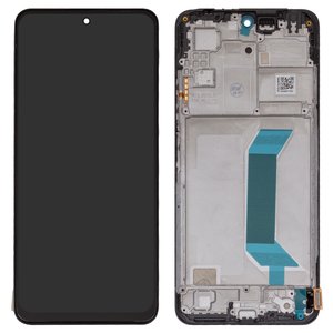 Pantalla LCD puede usarse con Xiaomi Poco X5 5G, Redmi Note 12 5G, negro, con marco, High Copy, OLED , 22111317PG, 22111317PI, 22111317I, 22111317G