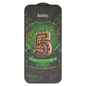Vidrio de protección templado Hoco G12 puede usarse con Apple iPhone 14 Pro Max, 5D Full Glue, sin embalaje, sin pañuelos , negro