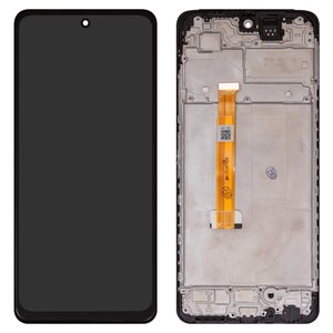 Pantalla LCD puede usarse con Oppo A40, negro, con marco, High Copy