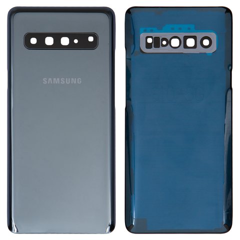 Panel trasero de carcasa puede usarse con Samsung G977 Galaxy S10 5G, negra, con vidrio de cámara