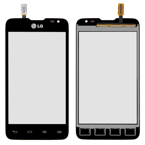 Сенсорний екран для LG D285 Optimus L65 Dual SIM, чорний, 124.5*63 mm 