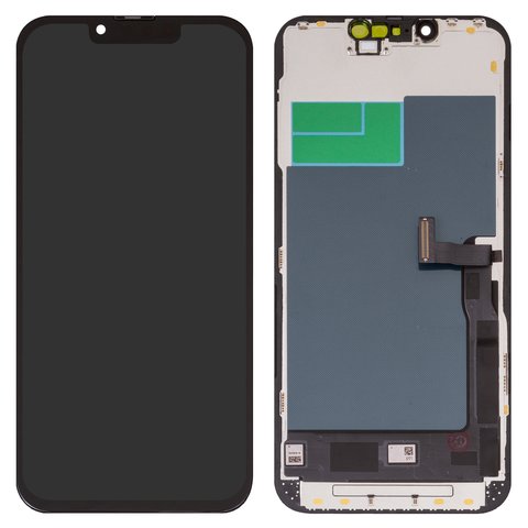 Дисплей для iPhone 13, iPhone 13 Pro, чорний, з рамкою, Copy, Tianma, TFT 