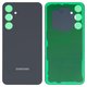 Задняя панель корпуса для Samsung S711 Galaxy S23 FE, серая, со стеклом камеры, graphite