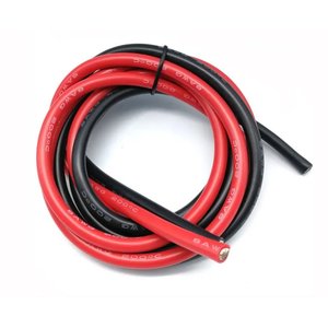 Провід в силіконовій ізоляції 8AWG, 8,3 мм², 1 м, чорний, UL3135