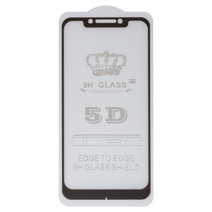 Захисне скло для Xiaomi Pocophone F1, сумісне з чохлом, Full Glue, без упаковки , чорний, M1805E10A