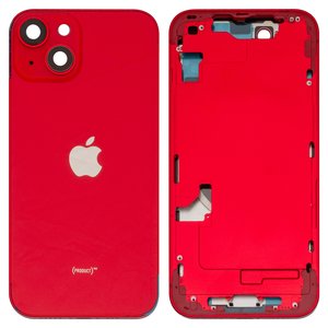 Корпус для iPhone 14, красный, с держателем SIM карты, с боковыми кнопками, HC, red