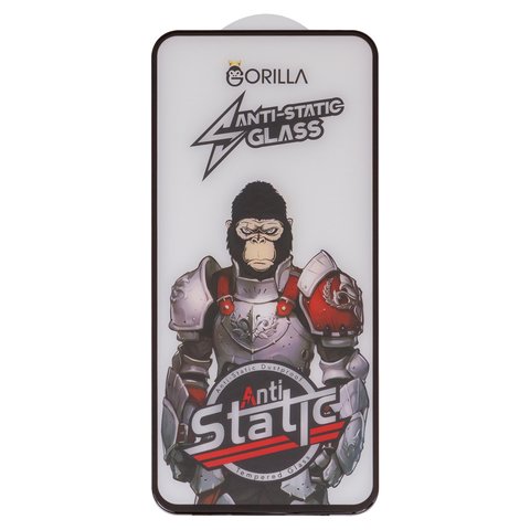 Захисне скло для Samsung A546 Galaxy A54 5G, сумісне з чохлом, Full Glue, Anti Static, чорний, gorilla