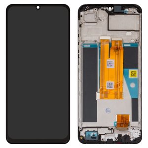 Дисплей для Realme Note 60, черный, с рамкой, Original PRC , RMX3933