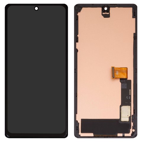 Дисплей для Google Pixel 7 Pro, черный, с рамкой, Сopy, TFT 