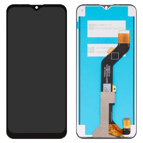 Дисплей для Tecno Spark 6 Go KE5, KE5J , черный, без рамки, Box , FPC6504 9H