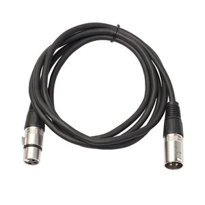 Соединительный 3 контактный кабель для передачи данных по DMX512 протоколу, male+female разъем