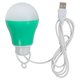 USB LED-світильник 5 Вт (холодний білий, корпус зелений, 5 В, 450 лм)