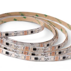 Світлодіодна стрічка RGB SMD5050, WS2811 (біла, з управлінням, IP65, 12 В, 30 діодів/м, 1 м) Світлодіодна стрічка RGB SMD5050, WS2811 (біла, з управлінням, IP65, 12 В, 30 діодів/м, 1 м)