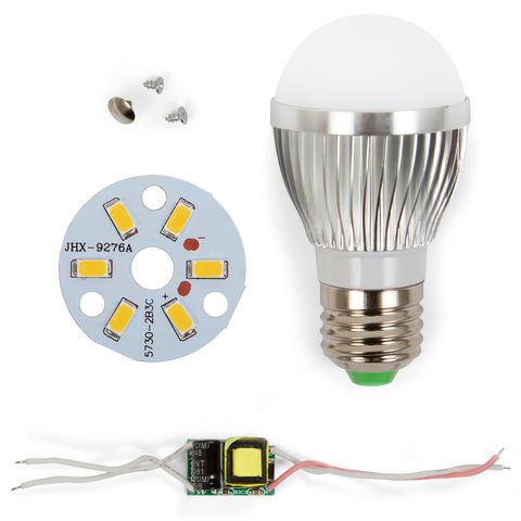 Juego de piezas para armar lámpara LED SQ Q01 5730 3 W luz blanca cálida, E27 